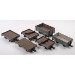 BMS/Accucraft a group of G gauge goods wagons: comprising 4 ton open wagon,