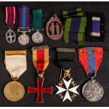A George V Imperial Service Medal to Richard Thomas Henry Monk:,