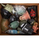 A collection of Galoob Toys Star Wars 'Micro-Machines' play sets: in the form of character heads