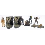 A collection of various lose Alien and Aliens figures, various makes:,