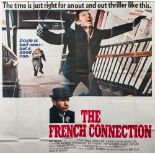 A British six sheet film poster for 'The French Connection' (1971): comprising two sheets 192cm x