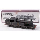 A kit built O gauge model of a GCR 9K/LNER C13 4-4-2 locomotive No 67439: BR black with red and