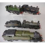 An OO/HO gauge scratchbuilt 2-6-2 tank locomotive: No 6106 in GWR green livery,