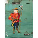 A Cunard White Star Line poster 'To Canada by Cunard White Star',