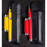 Two Montegrappa rollerball pens,