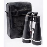 A pair of Strathspey 20x90 90mm binoculars: with rubber coated tubes, nickel plated tripod mount,