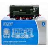 A boxed Dapol 7D-008-001U O gauge Class 08 Diesel Electric Shunter: dark green, No D3117,