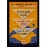 A transportation advertising poster by Jaques,: 'Daily Services To and From The Isle Of Wight',