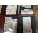 Postal History and Stamp collection in 2 albums, with British Commonwealth & World.