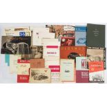 Motor Car Brochures,: 1930s & 40s, pictorial covers, Hillman, Mini Cooper, Oldsmobile, Riley, Rover,