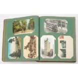 An Edwardian postcard album and contents: GB and Foreign topographical including Canada,