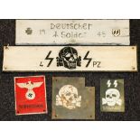 A WWII period German 'Der Standesbeamte' wall plaque: with later over painting, 20 x 16cm,