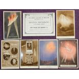 A group of six WWI Zeppelin postcards relating to the raid on Cuffley, September 3rd, 1916.