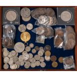 A collection of mixed GB coinage and a WWI Victory medal to '202101 Pte A W Phillips S Staff R':