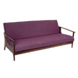 A rosewood 'Sunresta' settee/sofa bed, circa 1963:,