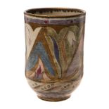*Bernard Forrester [1908-1990] a stoneware beaker vase: of mildly lobed form painted with
