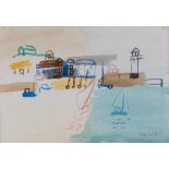 * Howard [20th Century] Beach scenes,:- two both signed and dated watercolours, each 15 x 21cm.