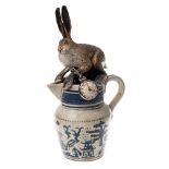 *Blandine Anderson (Contemporary) 'Jugged Hare' a stoneware sculpture: modelled as an alert hare