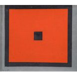 * Michael Briodo [1927-2013]- Red Black Square,:- signed bottom left oil on canvas, 20.5 x 24cm.