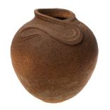 *Rachel Northam (Contemporary) a stoneware vase: of oviform the shoulders with sinuoius carved