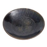 *Bernard Leach [1887-1979] a stoneware dish: of shallow circular form,