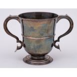 A George II silver loving cup, maker John Langlands I,