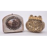 A Victorian silver gilt purse by Thomas Johnson, London,