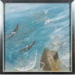 * Winifred Nicholson [1893-1981]- Sea Break (1970),:- oil on board, 58 x 58cm. * Provenance.