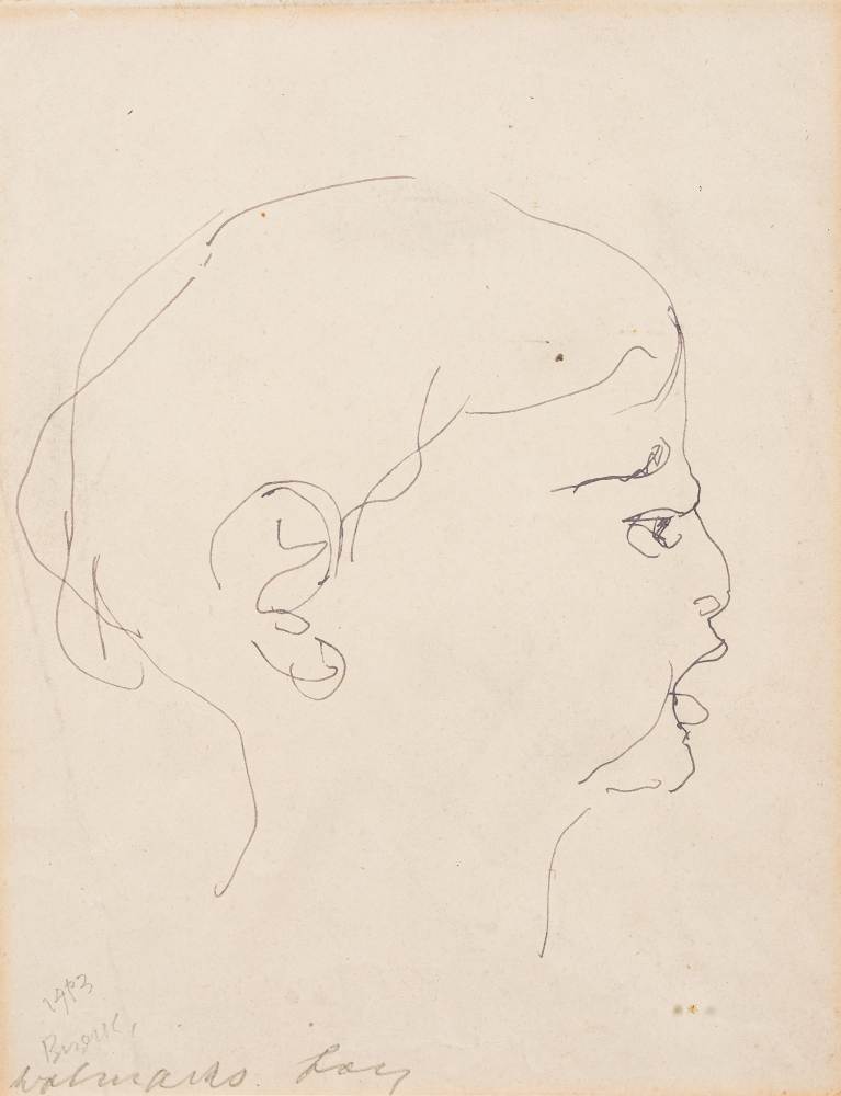 * Henri Gaudier Brzeska [1891-1915]- Wolmark's Boy,:- signed,