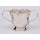 A Georgian silver twin handled cup,