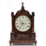 John Moore & Sons, London, a mahogany bracket clock: the eight-day duration,