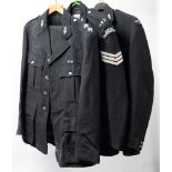 Five Special Constabulary uniforms and one jacket, Somerset Constabulary and Devon Constabulary.