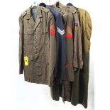 Two US Army Tunics: a French military uniform, an Army overcoat,
