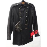 A WWII period NFS Fireman's double breasted tunic: with NFS buttons and label to liner dated 1944,