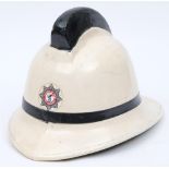 A 20th century Cromwell pattern County of Avon Fire Brigade Station Officer's helmet by Helmets