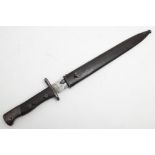 A Siamese contract issue Mauser S84/98 pattern bayonet: the single edge fullered blade stamped with