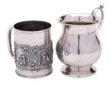 An Edward VII silver christening mug, maker Crisford & Norris Ltd, Birmingham,