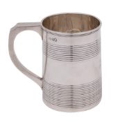 A George III silver mug, maker William Bennett, , London, 1809: initialled,