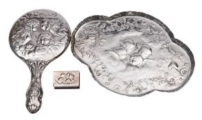An Edward VII silver dressing table tray, maker William Comyns & Sons, London,