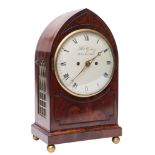 Richard Ganthony, London, a Regency mahogany bracket clock: the eight-day duration,