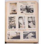 An interesting early 20th century scrap book of sailing vessels: containing photographs,