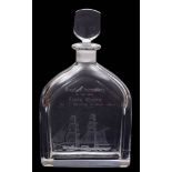 An Orrefors glass decanter and stopper by Patrick Harkin,