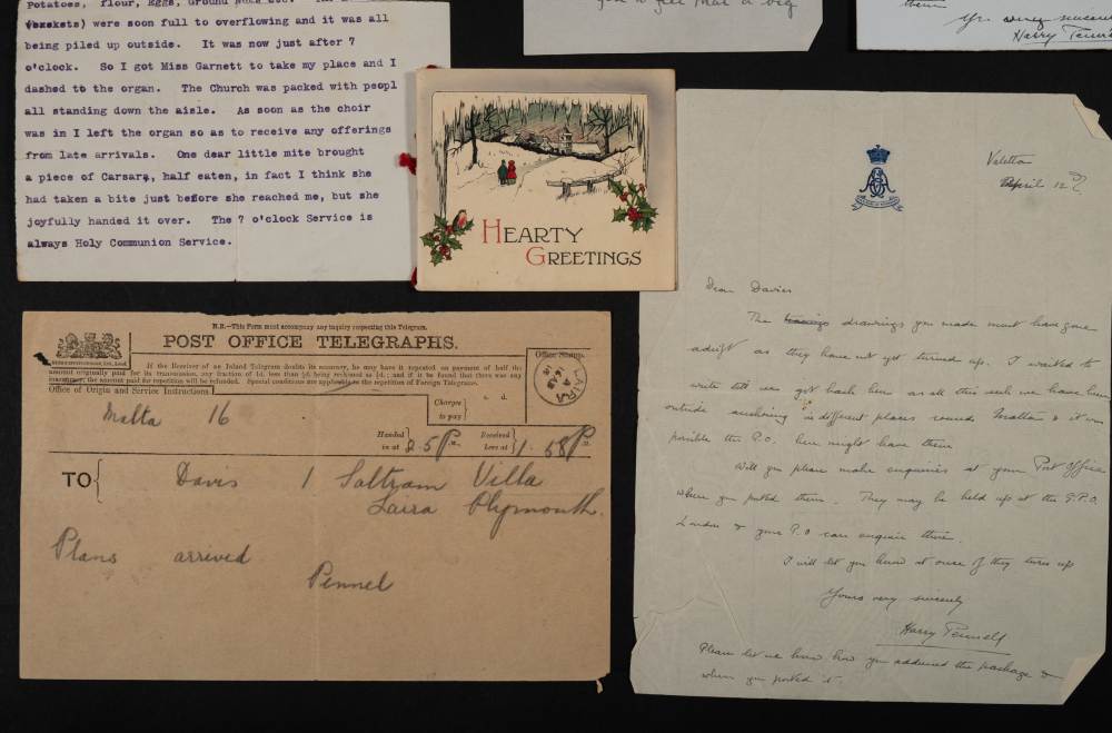 A group of nine letters from Harry Pennell and family members circa 1910 to FEC Davies:, - Image 5 of 5