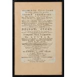 PLAYBILLS : a pair of playbill broadsides for the Theatre Royal,