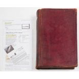 An Edwardian leather bound 'Test Report Book' for John L Thornycroft & Company Ltd: dated from '13.