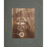 A mounted photograph of visitors aboard RYS Terra Nova:,