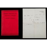 Captain Lawrence Edward Grace Oates RN (1880-1912) a signed copy of Erskine Childers 'German