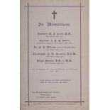 A Memorial Order of Service sheet for 'The members of the Antarctic Expedition 1911-1913 (sic)' The