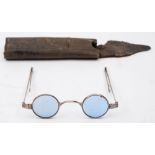 A pair of George III silver spectacles,