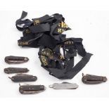 A group of six Royal Navy jack knives,